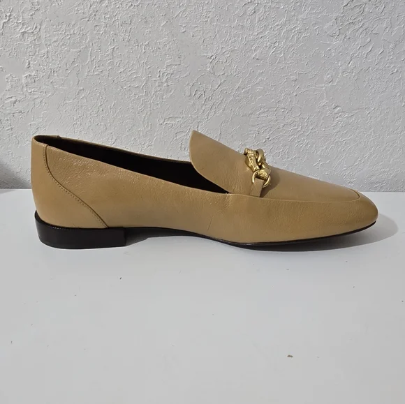 Tory Burch Jessa Loafer Ginger Shortbread Gold Dragon Slip On Flats Women's 10.5 - Picture 3 of 14
